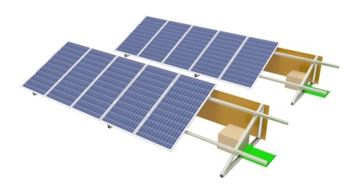 Flat concrete Roof triangle brackets solar Mount System